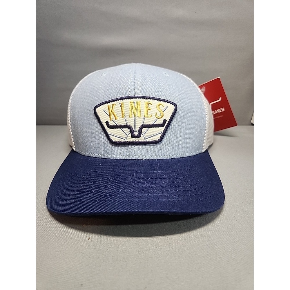 Kimes Ranch Sunrise Trucker Blue Denim Western Rodeo Snapback
